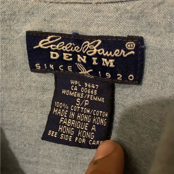 Eddie Bauer Vintage 90’s denim button down - Picture 8 of 8